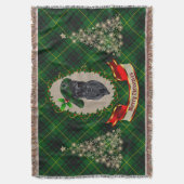 MacArthur Scottie Dog Christmas Throw Blanket Decke (Vorderseite Vertikal)