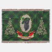 MacArthur Scottie Dog Christmas Throw Blanket Decke (Vorderseite)
