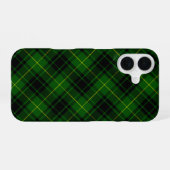 MacArthur-Tartan Grünkariert iPhone 16 Hülle (Rückseite (Horizontal))