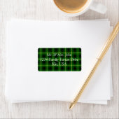 MacArthur Tartan Label Adressaufkleber (Insitu)
