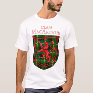 MacArthur Tartan Scottish Kariert Lion Rampant T-Shirt