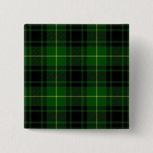 MacArthur Tartgrün kariert Button (Vorderseite)