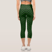 MacArthur Tartgrün kariert Capri Leggings (Rückseite)