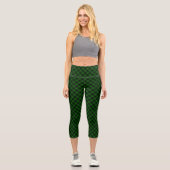 MacArthur Tartgrün kariert Capri Leggings (Vorderseite)