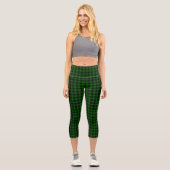 MacArthur Tartgrün kariert Capri Leggings (Vorderseite)