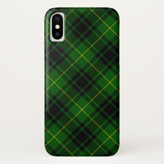 MacArthur Tartgrün kariert Case-Mate iPhone Hülle (Rückseite)