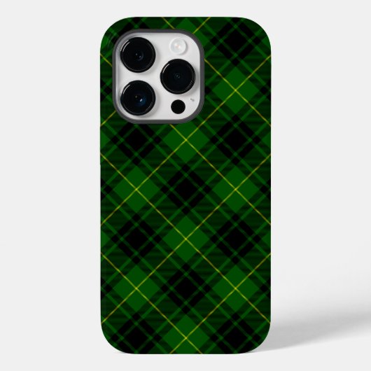 MacArthur Tartgrün kariert Case-Mate iPhone Hülle (Rückseite)
