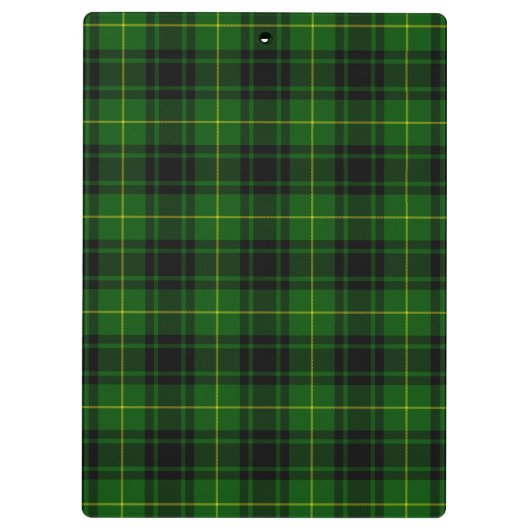 MacArthur Tartgrün kariert Klemmbrett (Rückseite)