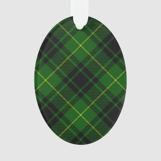 MacArthur Tartgrün kariert Ornament (Vorderseite)