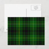 MacArthur Tartgrün kariert Postkarte (Vorne/Hinten)