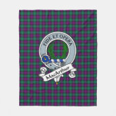 MacArthur von Milton Clan Abzeichen Tartan Kariert Fleecedecke (Vorderseite)