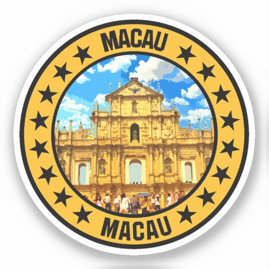 Macau Aufkleber (Vorderseite)