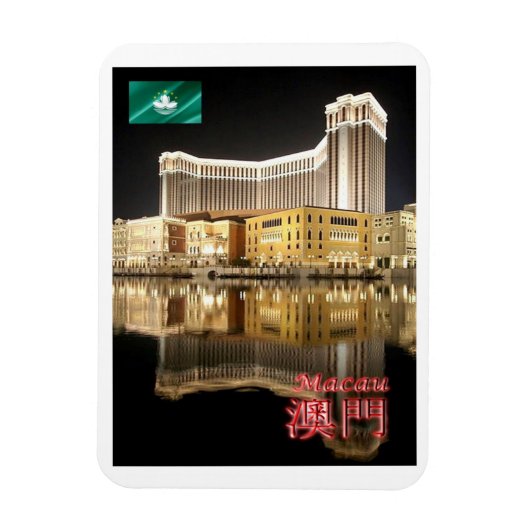 Macau by Night - Magnet (Vertikal)