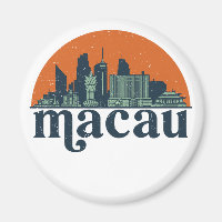 Macau China Vintag City Skyline Stadtbild