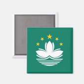 Macau Flag Magnet (Vorderseite/Rückseite)