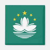 Macau Flag Magnet (Vorne)