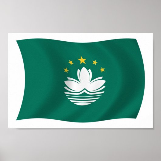 Macau Flag Poster Print (Vorne)