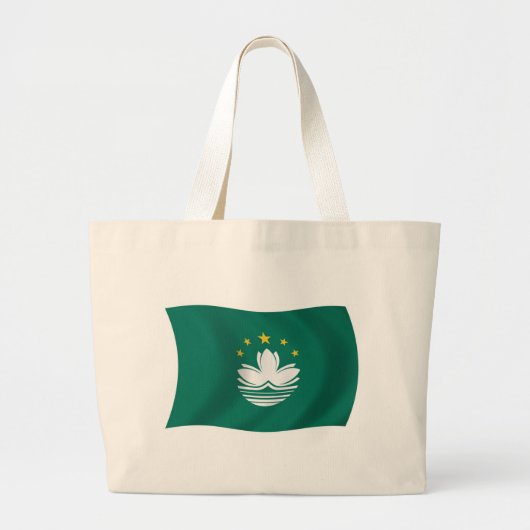 Macau Flag Tote Bag Jumbo Stoffbeutel (Vorne)