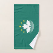 Macau-Flagge Badhandtuch Set (Handtuch)