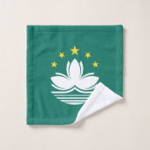 Macau-Flagge Badhandtuch Set (Waschlappen)