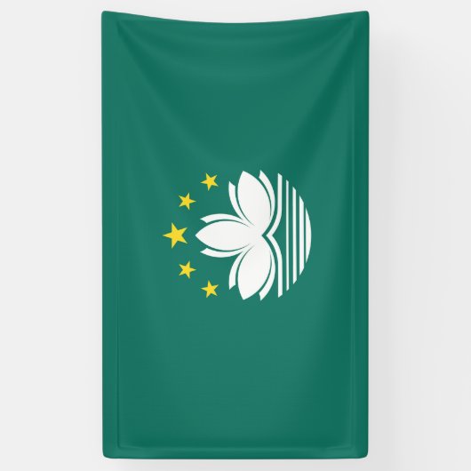 Macau-Flagge Banner (Vertikal)