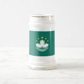 Macau-Flagge Bierglas (Mittel)