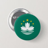 Macau-Flagge Button (Vorne & Hinten)
