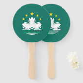 Macau-Flagge Fächer (Vorne und Hinten)