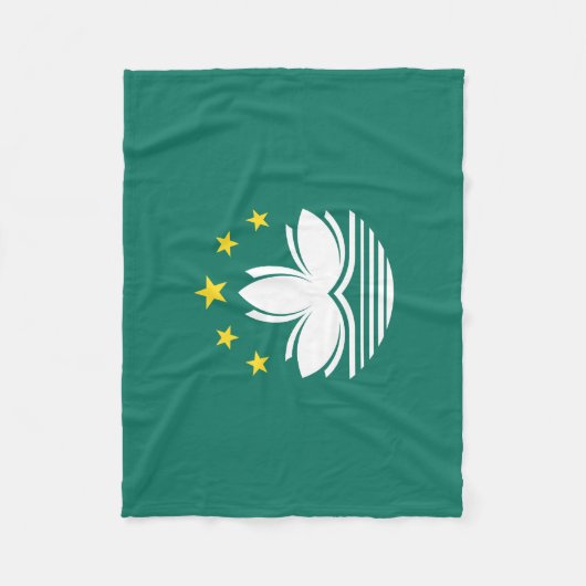 Macau-Flagge Fleecedecke (Vorderseite)