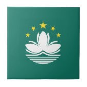 Macau-Flagge Fliese (Vorderseite)