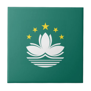 Macau-Flagge Fliese