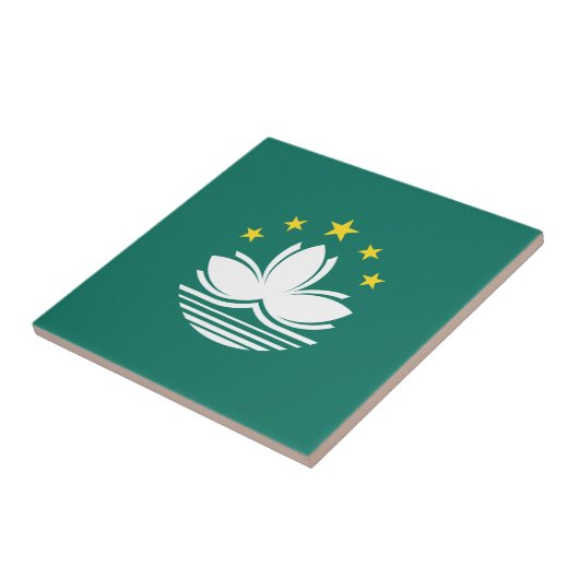 Macau-Flagge Fliese (Seite)