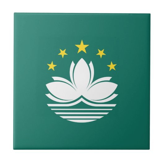 Macau-Flagge Fliese (Vorderseite)
