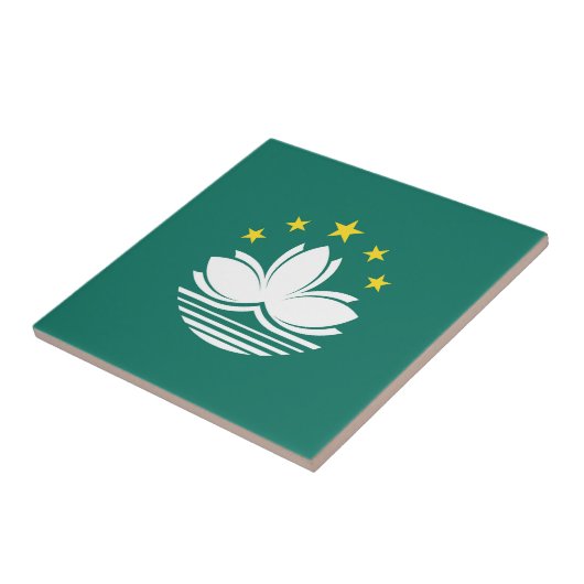 Macau-Flagge Fliese (Seite)