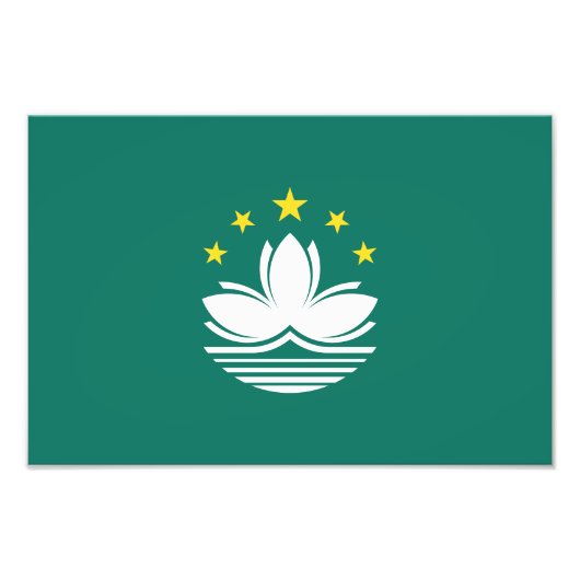 Macau-Flagge Fotodruck (Vorne)