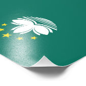 Macau-Flagge Fotodruck (Ecke)