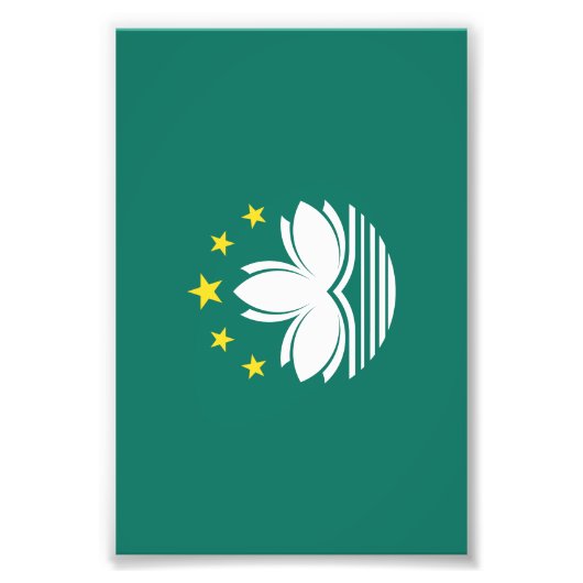 Macau-Flagge Fotodruck (Vorne)