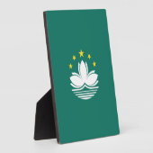 Macau-Flagge Fotoplatte (Seite)