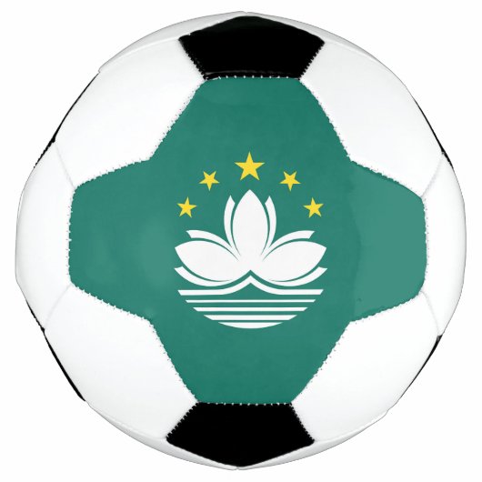 Macau-Flagge Fußball (Vorderseite)