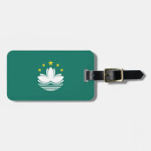Macau-Flagge Gepäckanhänger (Vorderseite horizontal)