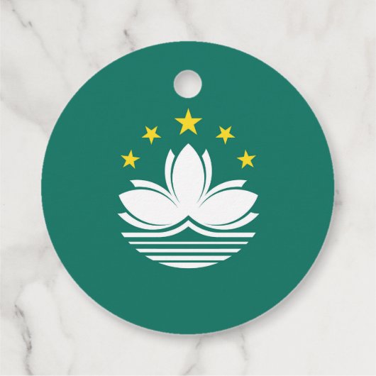 Macau-Flagge Geschenkanhänger (Rückseite)