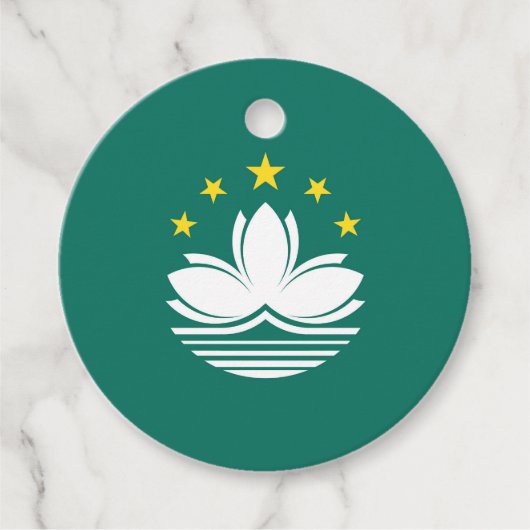 Macau-Flagge Geschenkanhänger (Vorderseite)