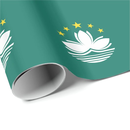 Macau-Flagge Geschenkpapier (Rolleneckpunkt)