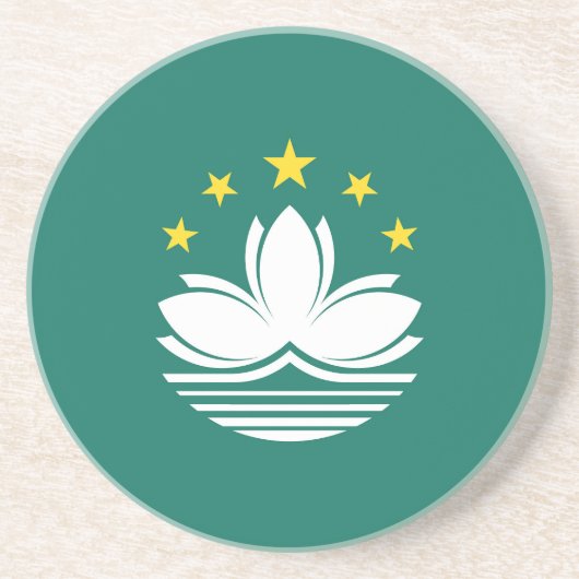 Macau-Flagge Getränkeuntersetzer (Vorne)