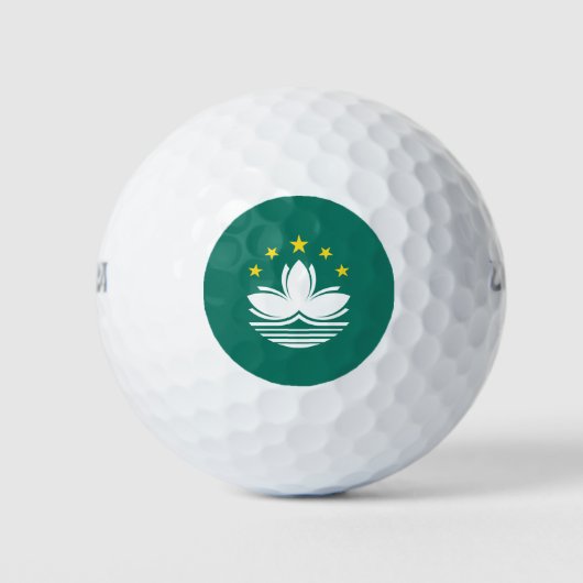 Macau-Flagge Golfball (Vorderseite)