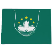 Macau-Flagge Große Geschenktüte (Vorderseite)