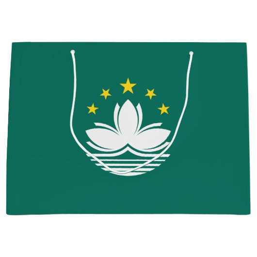 Macau-Flagge Große Geschenktüte (Vorderseite)