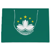 Macau-Flagge Große Geschenktüte (Vorderseite)