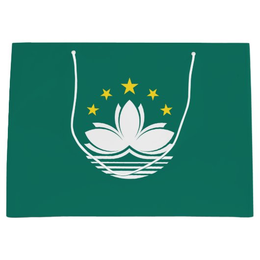 Macau-Flagge Große Geschenktüte (Vorderseite)