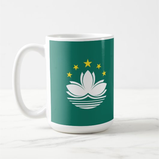Macau-Flagge Kaffeetasse (Links)